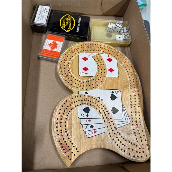 Crib board dice cards Domino's