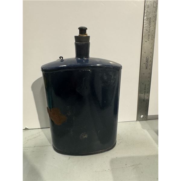 Metal container with stopper