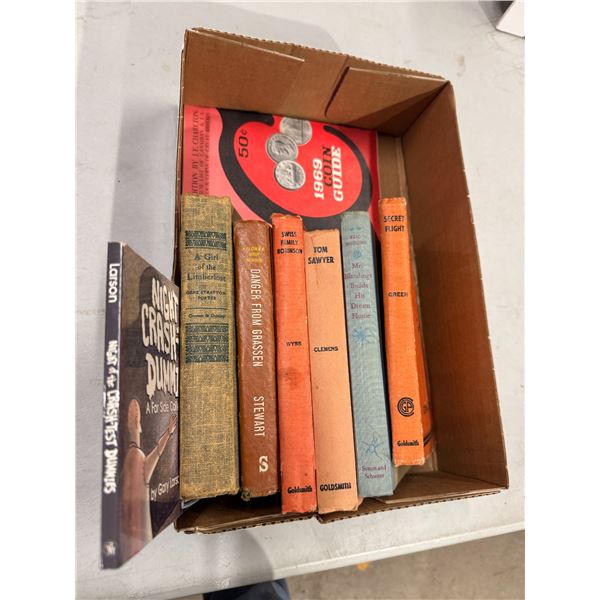 Tom Sawyer, Swiss family Robinson secret flight 1969 coin guide books