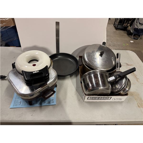 Pots and pans, etc.