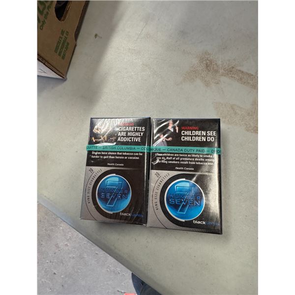 Number seven sealed cigarettes