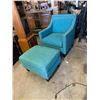 Image 1 : Accent Chair with Stool