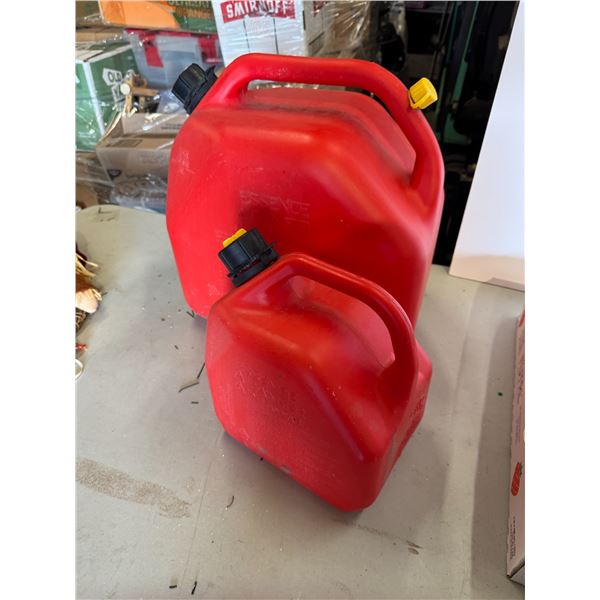 Two gas cans