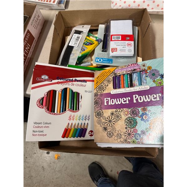 Pencil crayons, etc.