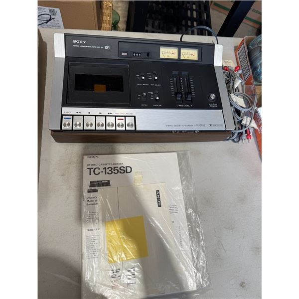 Sony stereo cassette recorder TC – 135SD