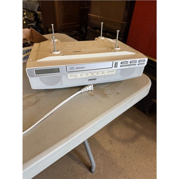 Sony under the counter radio and disc player tested working