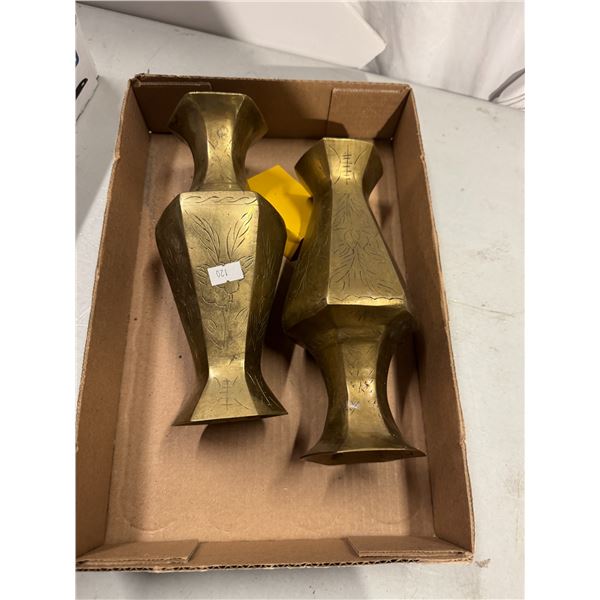 Brass vases