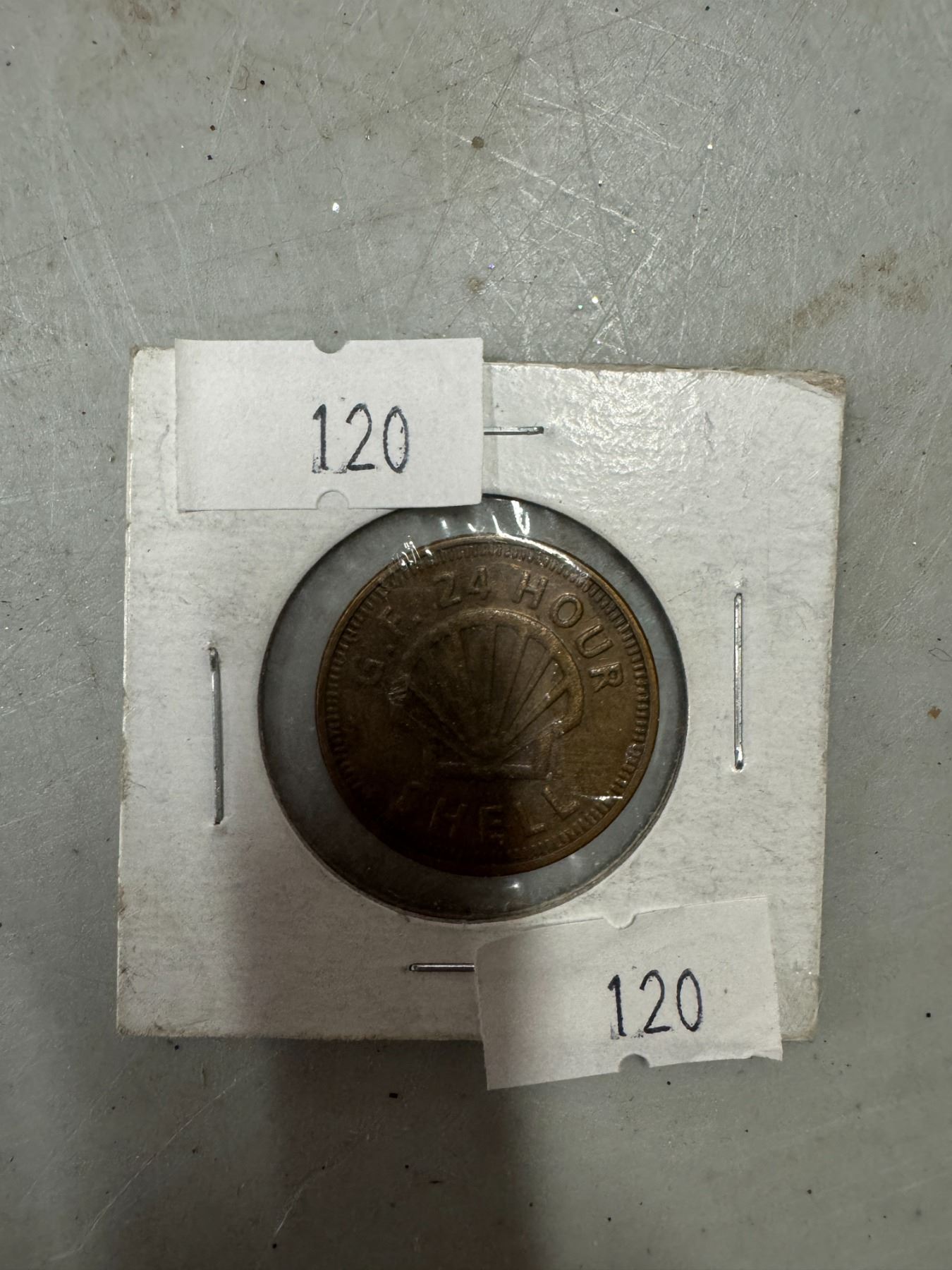 Shell car wash token