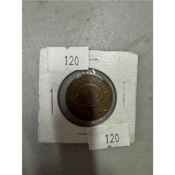 Shell car wash token