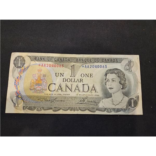 1973 $1 Canadian bill