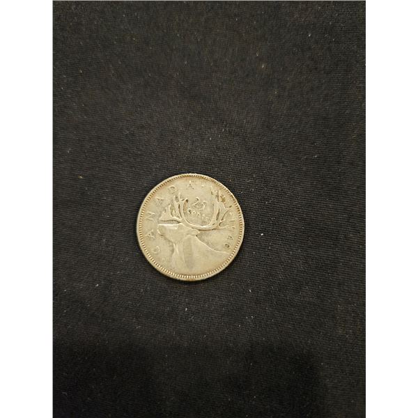 1940 Silver Canadian quarter