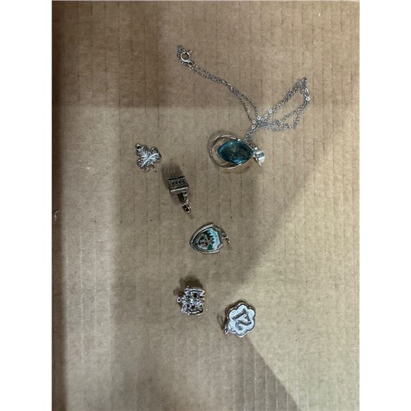 Assorted pendants and necklace