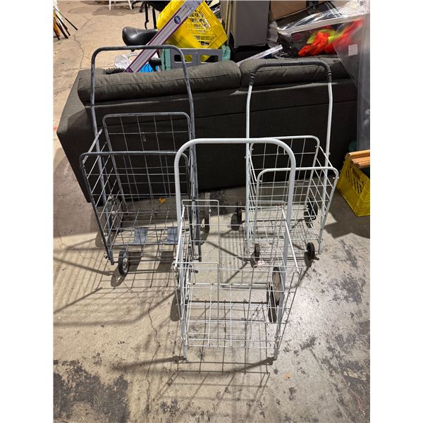 3 folding wheel carts