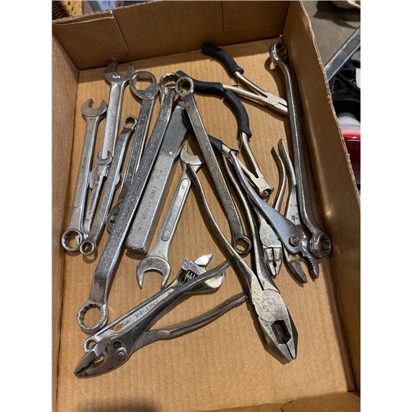 Assorted tools and wrenches, etc.