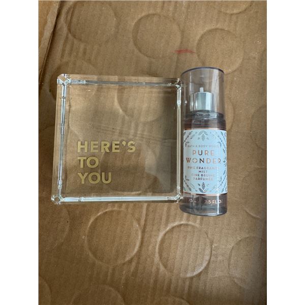 Fragrance and glass block