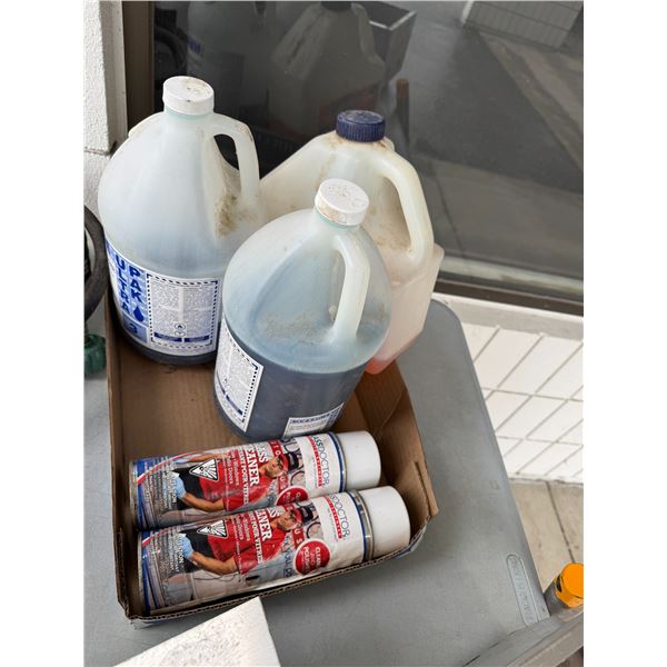 Glass cleaner and other fluids