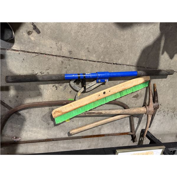 Saws and pickaxes, etc.