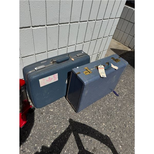 Two vintage suitcases