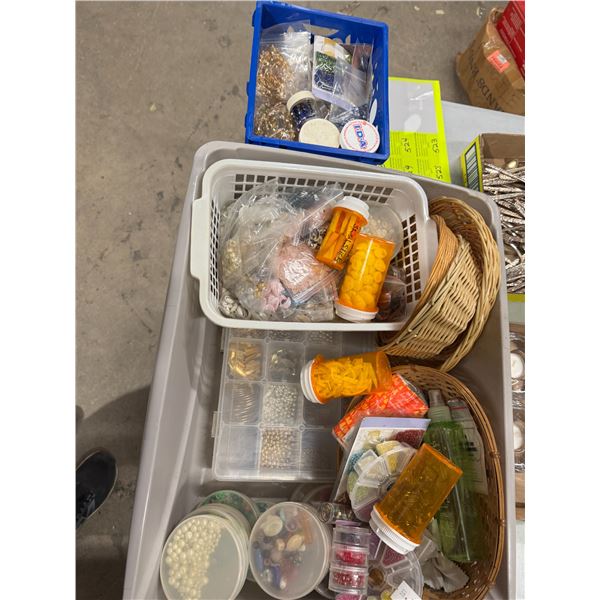 Large lot of crafting beads