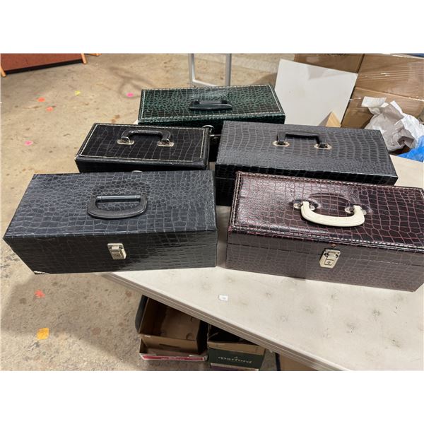 5 empty 8 Track cases