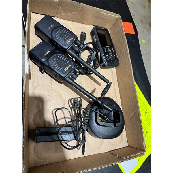 Motorola mag one walky talkies and Sonim phone. Untested