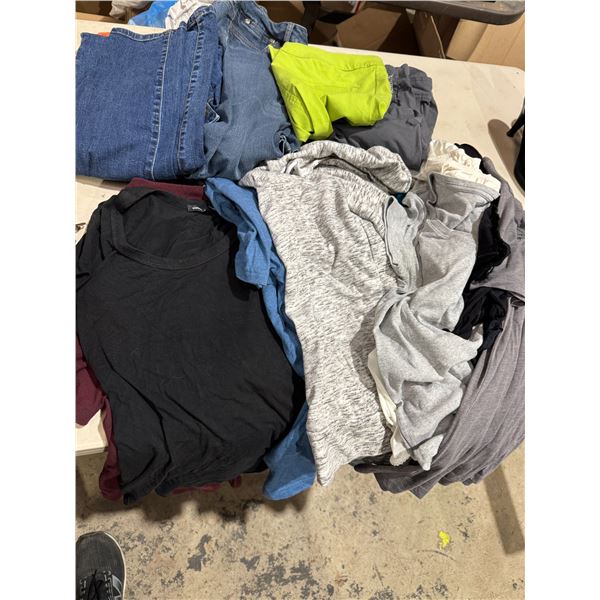 Assorted size clothing