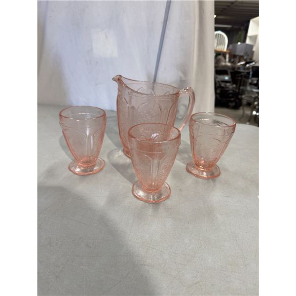 Pink depression, glass