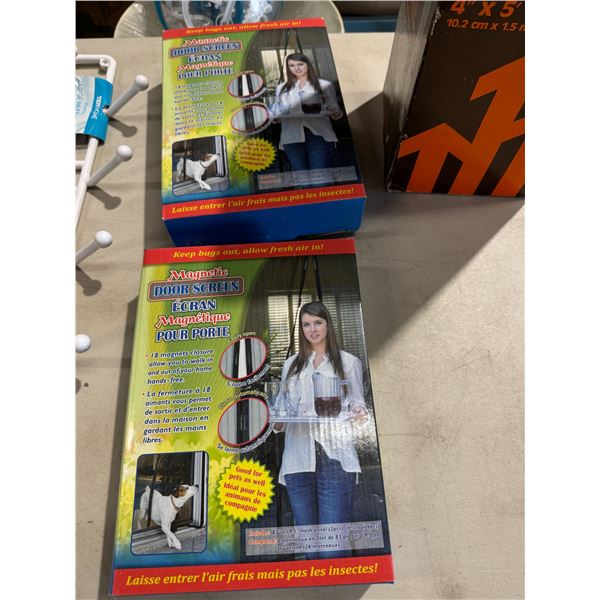 Magnetic screen doors