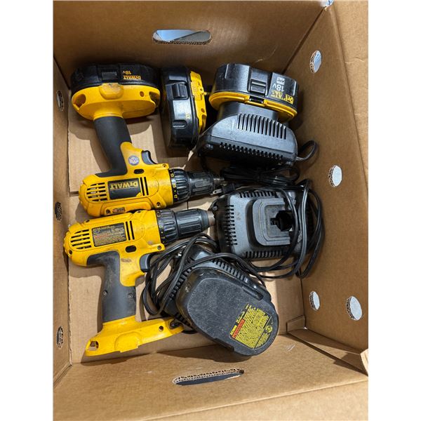 Dewalt tools, chargers, and batteries