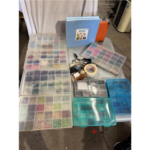 Crafting beads, amethyst, and other