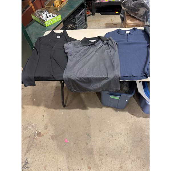 Callaway medium play dry, large, and Tilly, large shirts