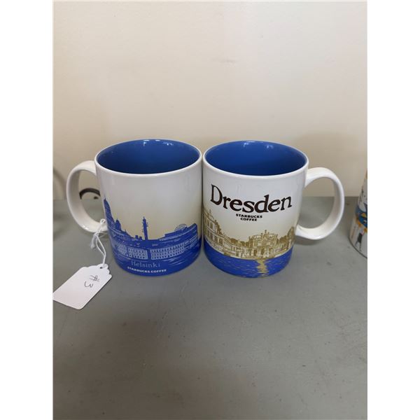 Starbucks, Dresden and Helsinki mugs