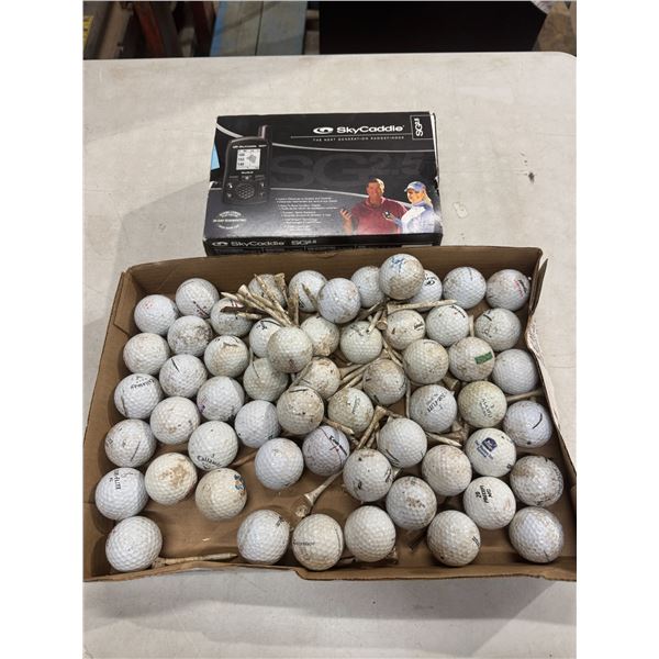 Sky caddy SG 2.5 golf item and golf balls and ts