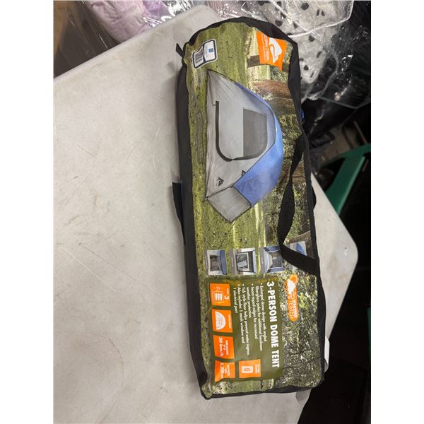 Three person dome tent