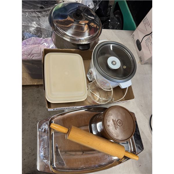 Pots and pans and Tupperware