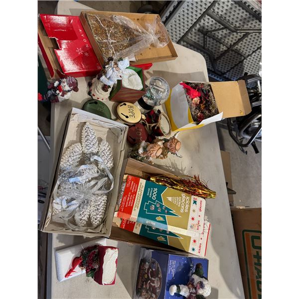 Christmas, decorations, icicles, etc.