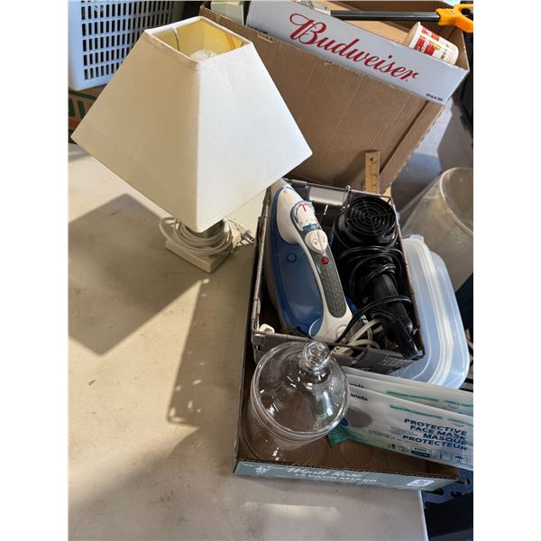 Lamp, iron blow dryer, etc.