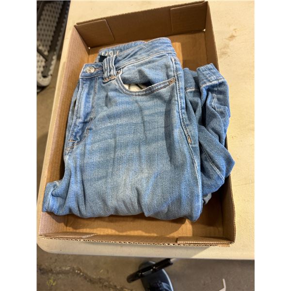 American Eagle, super high-rise, baggy, wide leg size 4