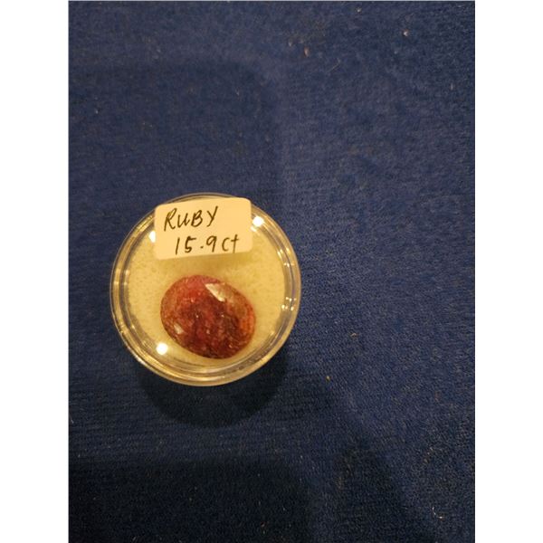 15.9ct ruby gemstone