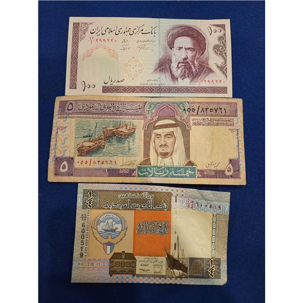 Assorted money bills