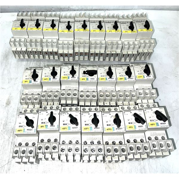 Lot of Siemens #3RV1721-1ED10 Circuit Breakers