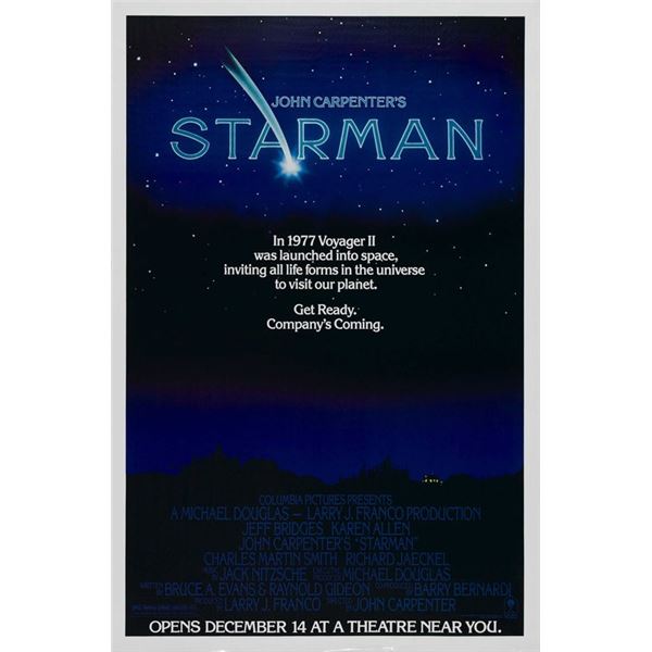 Starman 1984 original movie poster