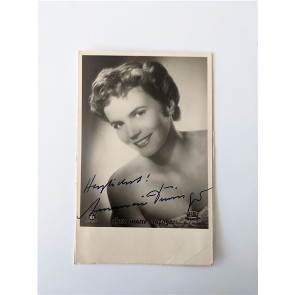 Annemarie Düringer signed photo