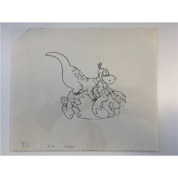 The Flintstones original hand drawn artwork for cartoon