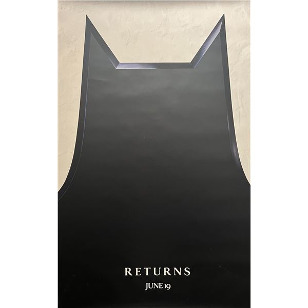 Rare Batman Returns original 1992 vintage advance movie poster