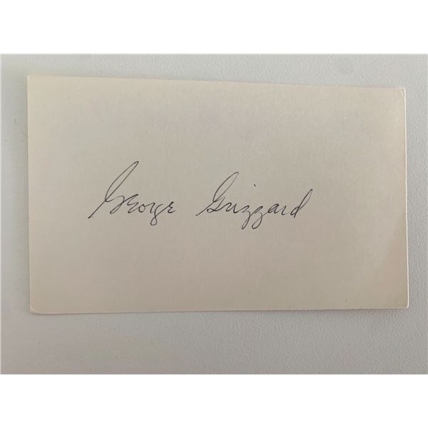 George Grizzard original signature