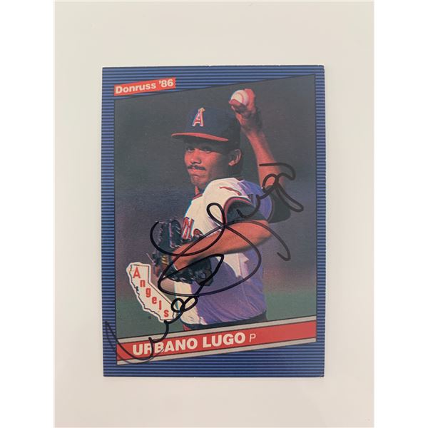 Urbano Lugo signed baseball card