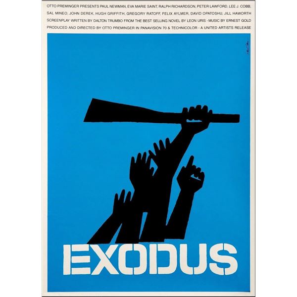 Rare Exodus 1960 original movie poster