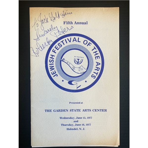 Roberta Peters Signed Program