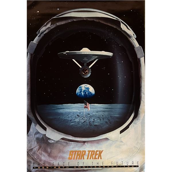 Star Trek The Face of the Future 25th Anniversary 1966-1991 original movie poster